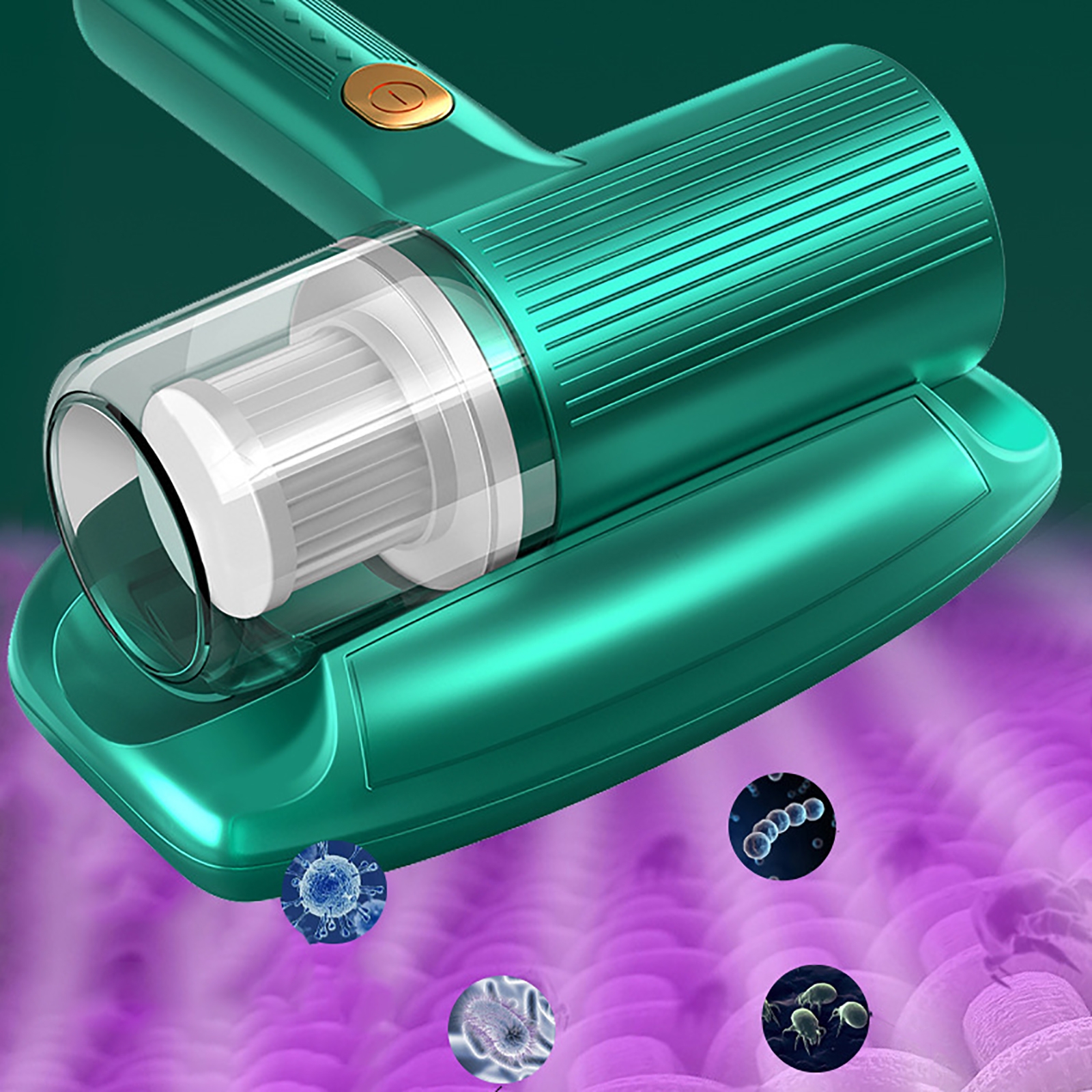 Handheld Vacuum Cleaner Wireless Vacuum Cleaner Strong Suction Vacuum Mite Remover Ultraviolet Sterilization Machine USB Charge