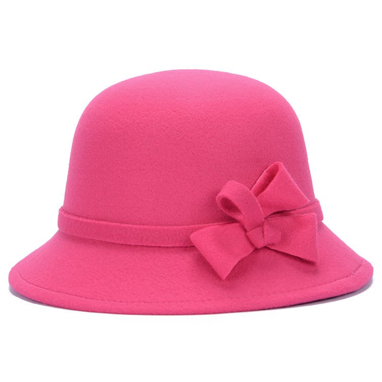 Femmes chapeau casquette femme classique haut style rétro chapeau femmes hiver Vintage seau casquette femmes élégantes accessoires de chapeau haut de forme Fedoras: 04