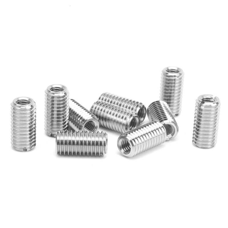 threaded insert thread repair insert Repair Nut Slotted Stainless Steel Thread Extension Reduce Sleeve Conversion Kit