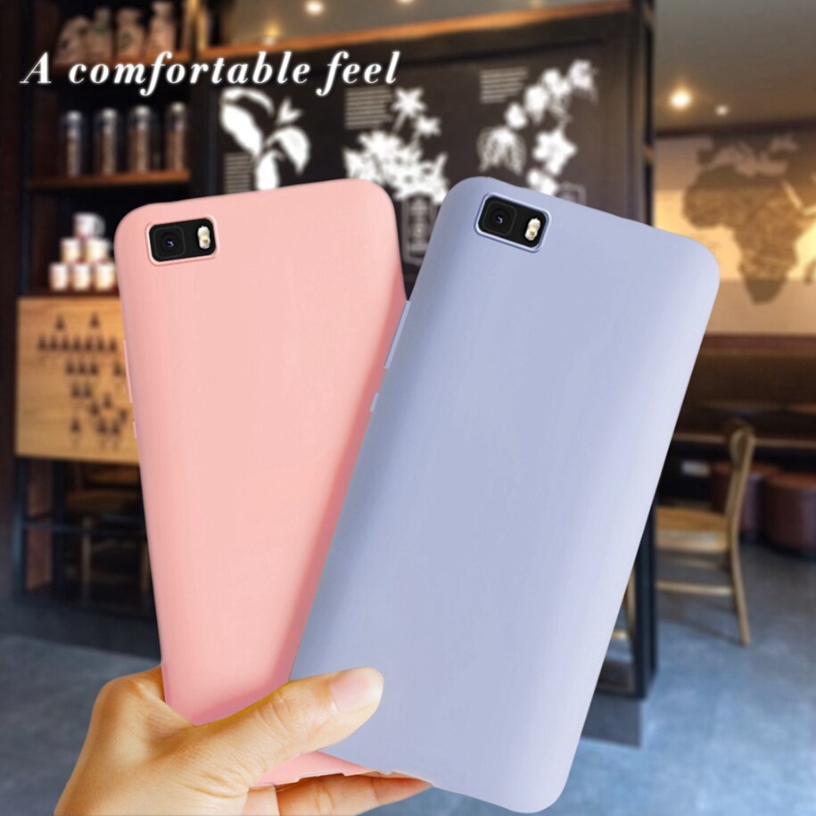 For Huawei P8 Lite Case Cover Huawei P8 Lite P8Lite Matte Covers Fundas Silicone Case For Huawei P8 Lite ALE-L21 5.0&quot; Coque