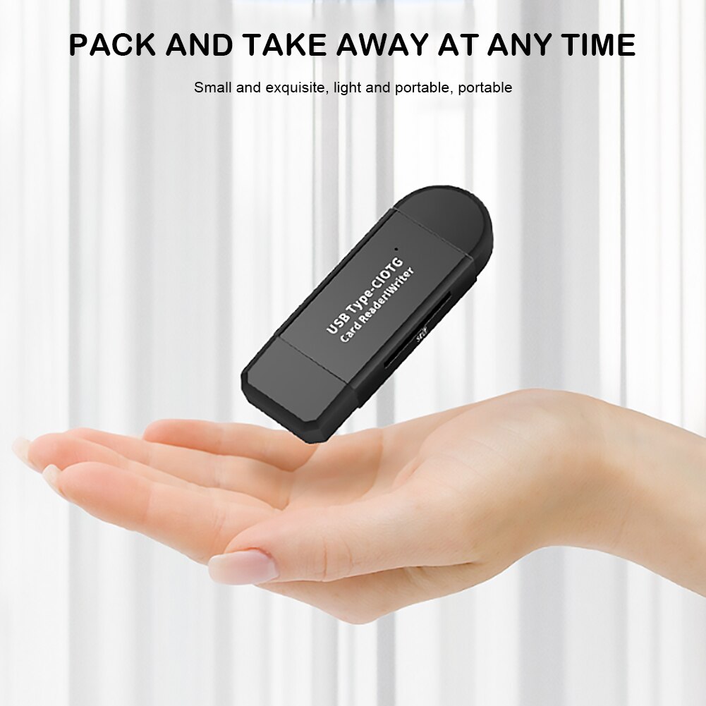 2 in 1/3 in 1USB 2.0 OTG Micro TF SD Card Reader adattatore per scheda di memoria intelligente per unità Flash ad alta velocità per Computer portatile Android