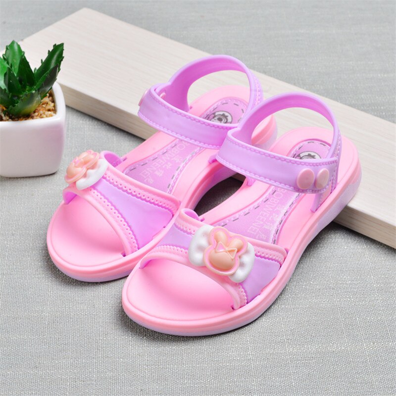 Girls sandals summer kids jelly shoes princess sandals children soft bottom jelly sandals school students girls beach sandals