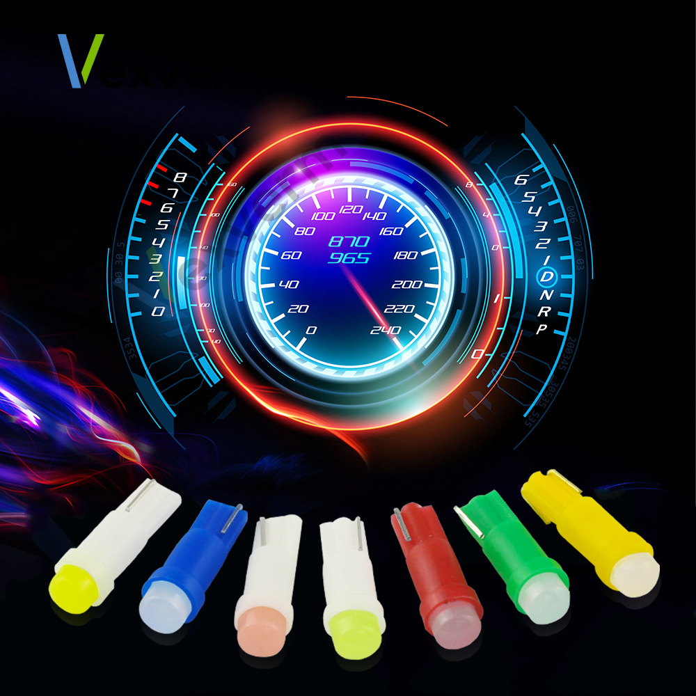 Luz LED T5 para Interior de coche, Bombilla de cuña lateral, superbrillante, 10/20 LED, w1.2 W, W3W, 4014 unidades