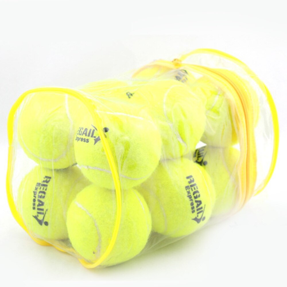 12PCS Elastic Tennis Balls Training Tennis Balls for Sports Practice Outdoor