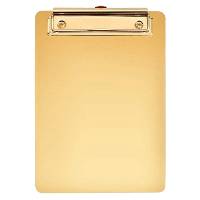 Gold Menu Folder Document File Folder A5 Board Clip Student Stationery Writing Hardboard: Default Title