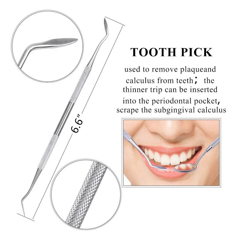 Outils de nettoyage des dents préparés Kit d'hygiène enlever le tartre 4 pièces