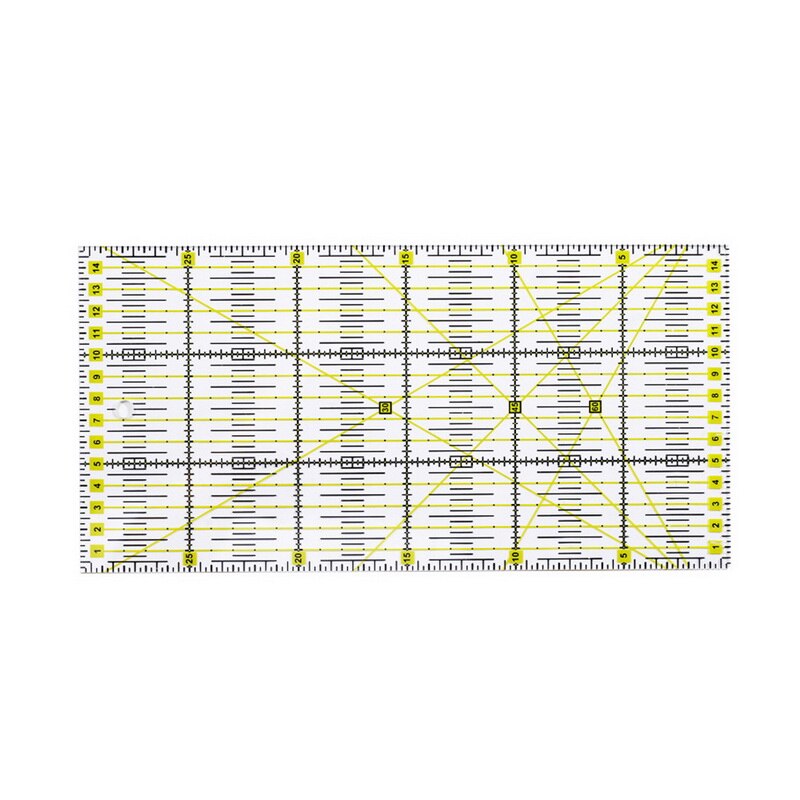 Quilten liniaal diy tekenlinialen voor kinderen studenten kantoor school naaien acryl patchwork doek quilten tuler multifunctioneel: G319701a