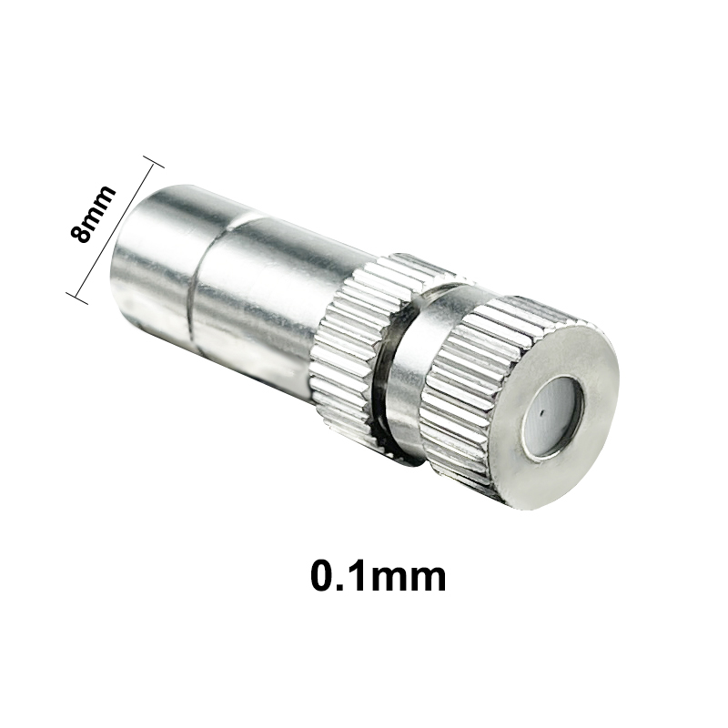 10PCS 8mm Nebbia Ugello di nebulizzazione Collegamento rapido Giardino Irrigazione dell'acqua Sprinkler per sistema di nebulizzazione a bassa pressione: WHITE