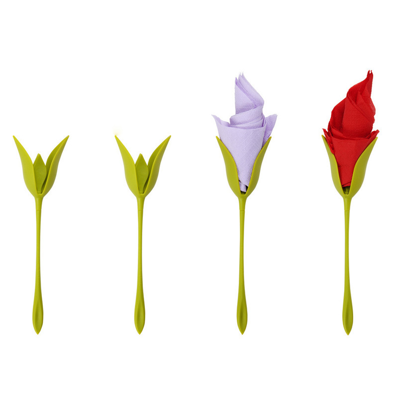 4/8/12Pcs Bloom Napkin Folder Flower Napkin Rings for Weddings Christmas Table Decoration Birthday Party Kitchen Accessories