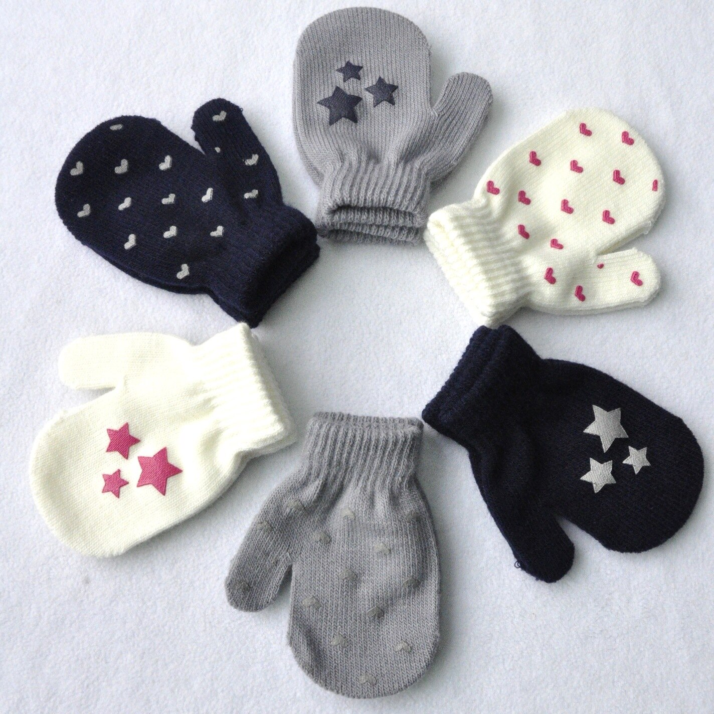 Winter Handschuhe Nette Baby-stricken warm elastisch Weiche Handschuhe Art Jungen Mädchen freundlicher Fäustlinge