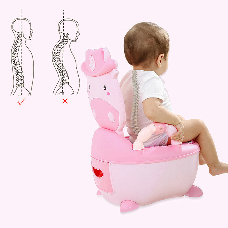 Cartoon Baby Pot Cute Toilet Seat Pot For Kids Potty Training Seat with Soft Mat Children's Potty Bowl Pot Training Toilet
