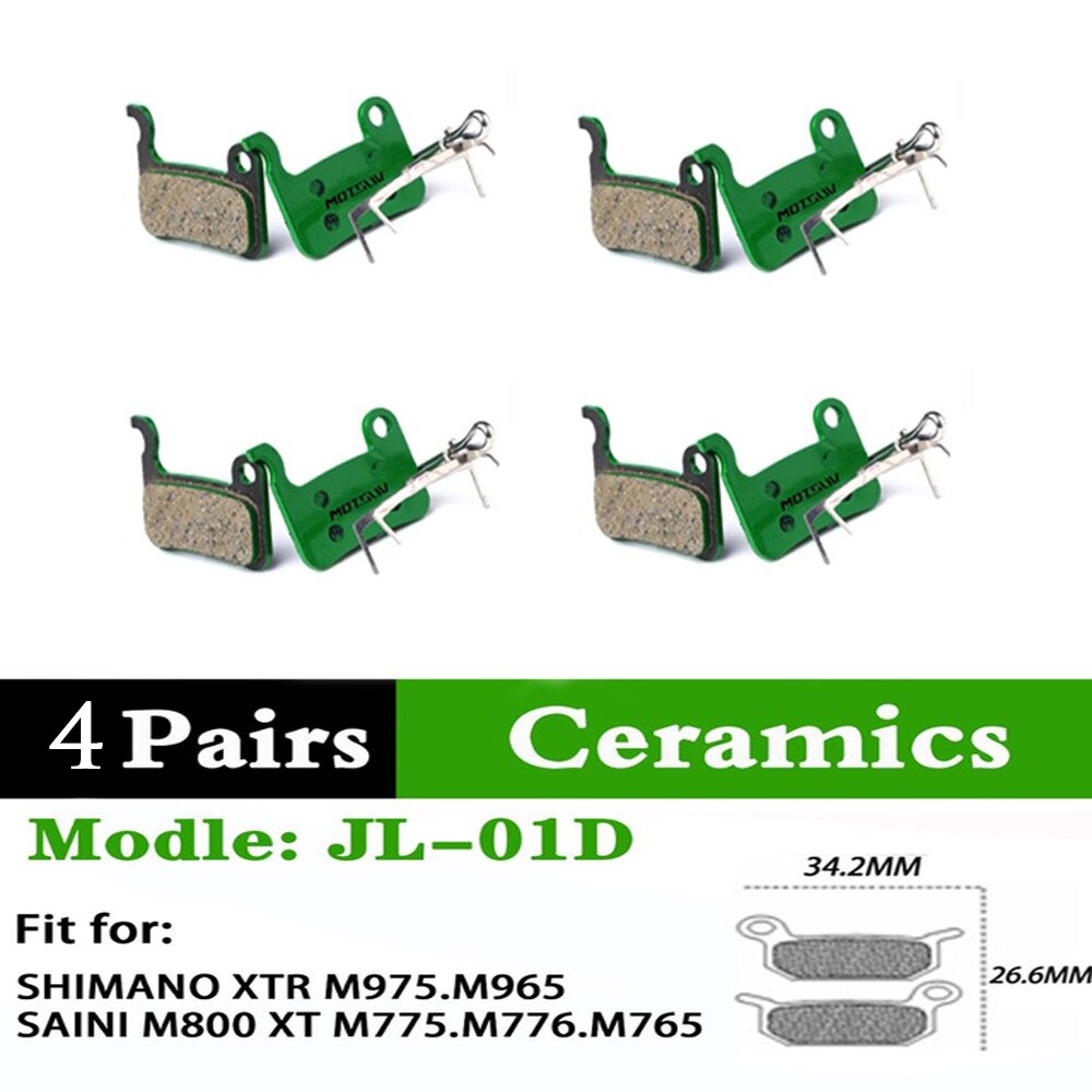 2 Paare Keramik Fahrrad Bremsbeläge MTB fahrrad 2Stck bremsbelag für S Shimano Sram eifrig M315 M355 M365 m395 M445 M447 MT200 M525 M375: 01D 4 Paare Keramik