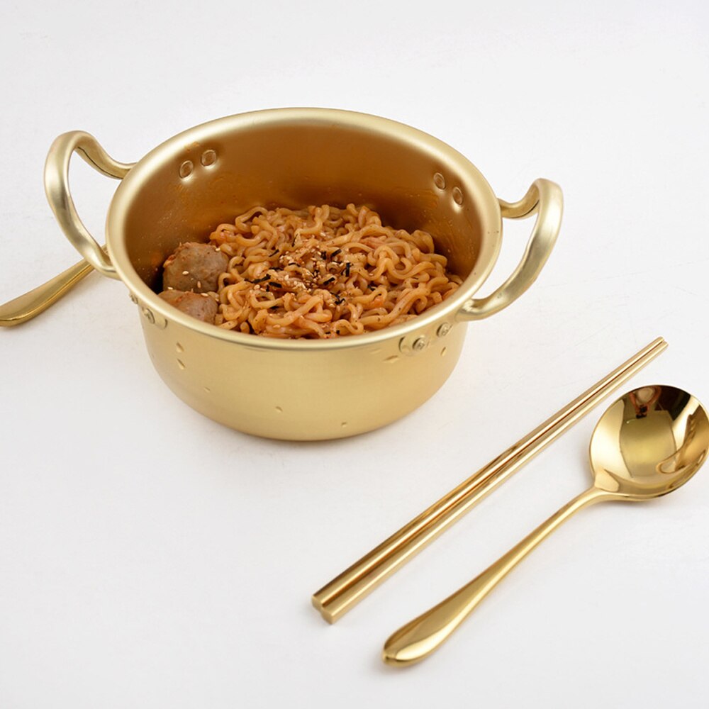 Praktische Aluminium Kookpot Multifunctionele Open Fire Verwarming Gezondheid Kookpan Instant Noodle Pot Noedels Bowls Voor Thuis keuk