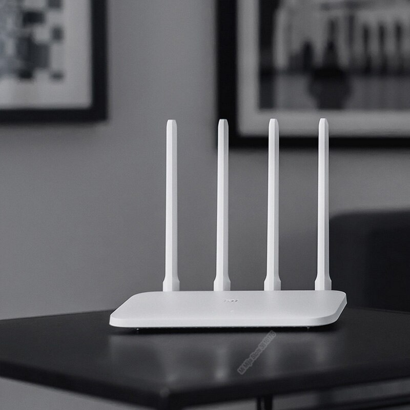 Xiaomi mijia roteador wi-fi 4c 64 ram, 802.11 b/g/n 2.4g 300mbps 4 antenas inteligente roteadores sem fio da banda do controle do aplicativo, repetidor