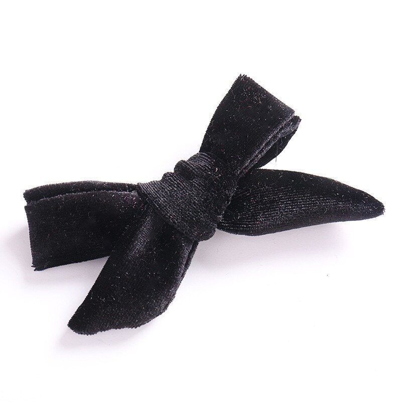 Haaraccessoires Kids Fluwelen Haarelastiekjes Voor Meisjes Solid Knoop Haarspeldjes Baby Mini Haarspelden Handgemaakte Haarspeldjes Hoofddeksels: 8