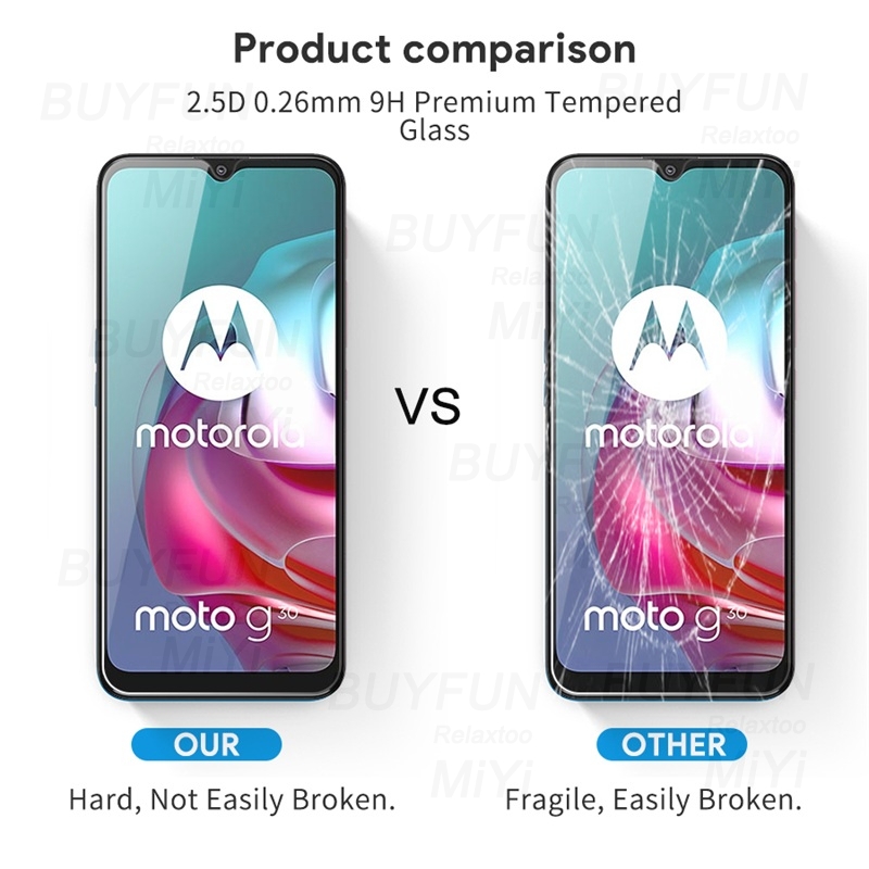 2 st härdat glas för motorola moto  g30 g20 g10 glas 9h skärmskydd för moto  g 30 20 10 30g 20g 10g telefonskyddsfilm
