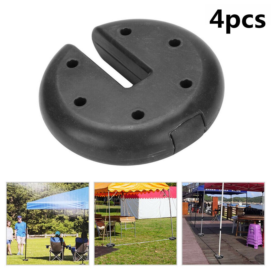 4Pcs PE Outdoor Canopy Tent Leg Weights Heavy Duty Anchor Stand Umbrella Gazebo Base Fit Most Canopy Legs