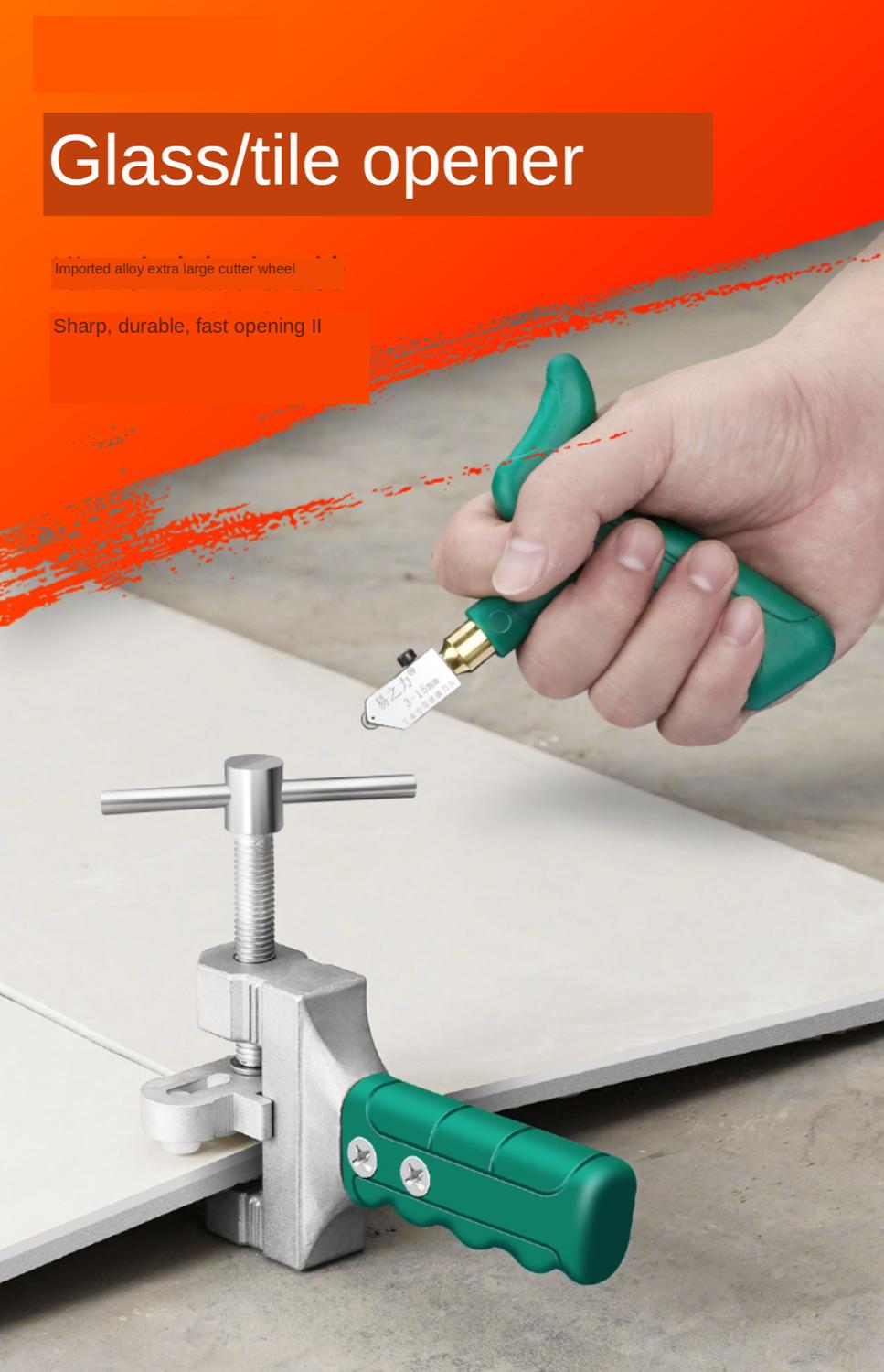 Hoge Sterkte Glassnijder Tegel Handheld Multifunctionele Draagbare Opener Thuis Glassnijder Diamant Snijden Handgereedschap
