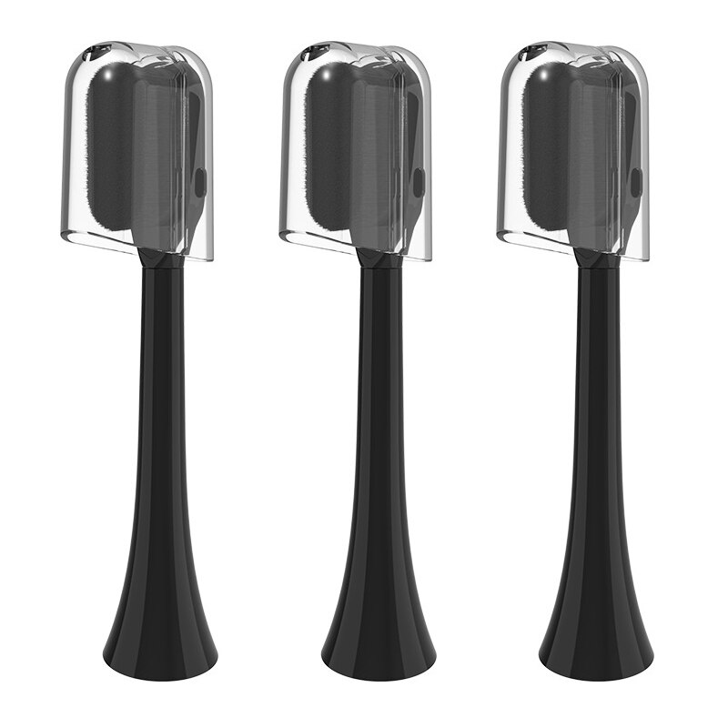 Soocas X3 – têtes de brosse à dents électrique de remplacement, 10000 poils pour enfants, Xiaomi Mijia SOOCAS X5: 3pcs black  adults