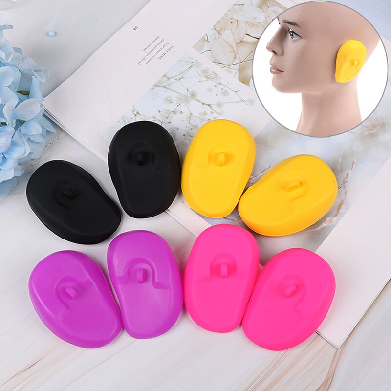1Pair Silicone Ear Cover Anti-Noise Diving Shower Soft Snoring Sleeping Ear Plug Quiet Learn Workplace Safety Earplugs