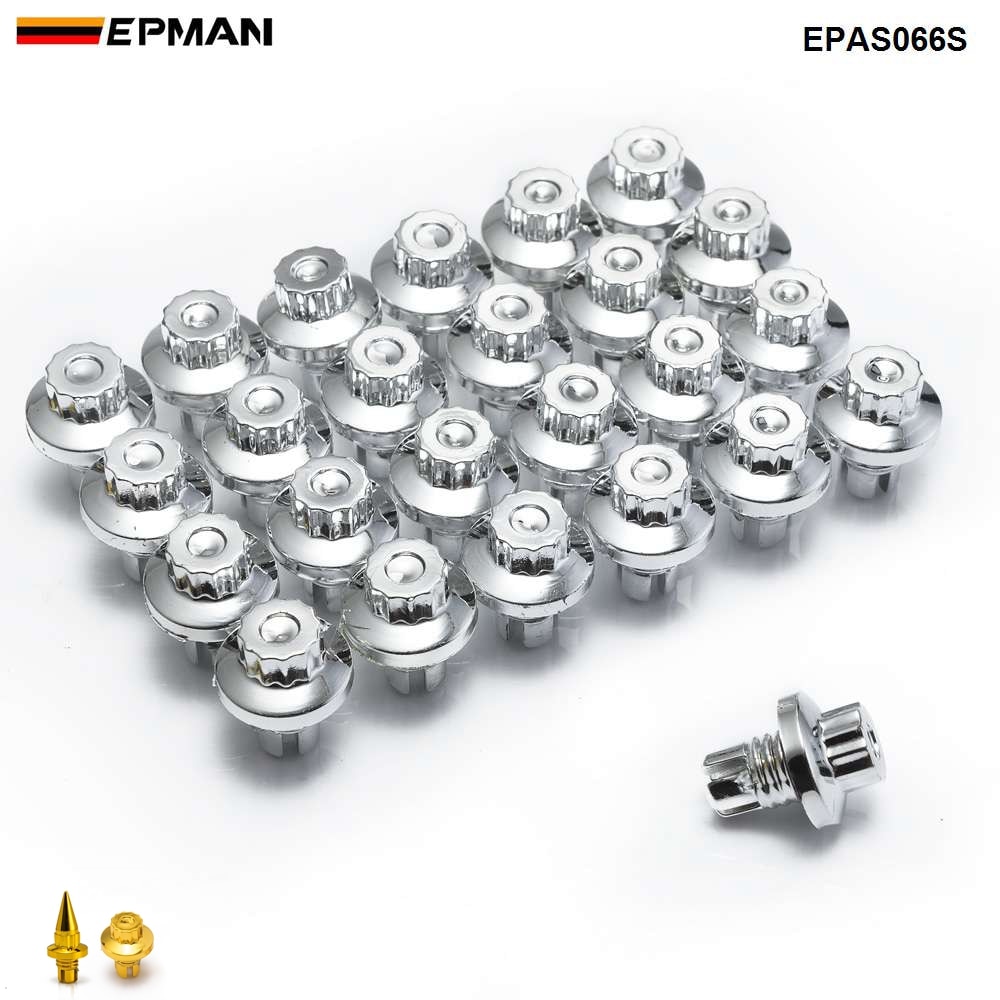 Epman-25 Stks/partij Plastic Velg Lip Vervanging Spike Wiel Klinknagels/Noten Voor Wiel Cap Lip EPAS056G-AF EPAS066G-AF