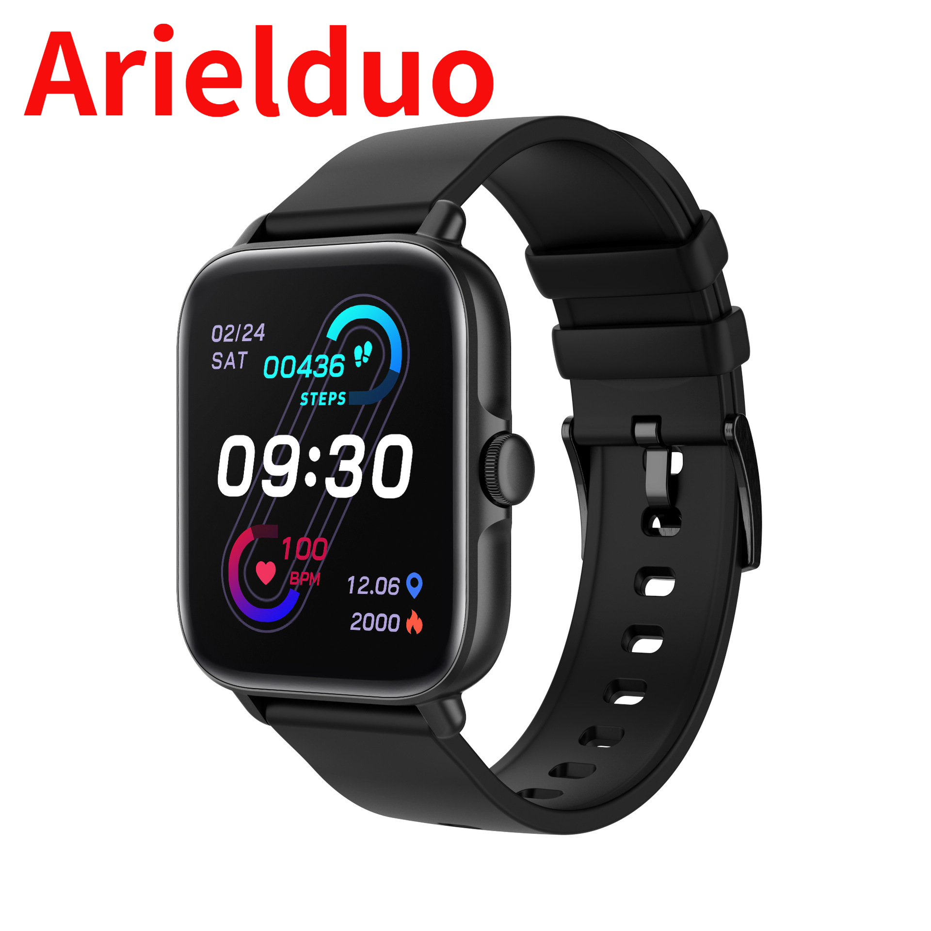 2022 neue smart watch Y22 BLUETOOTH anruf herz rate schlaf überwachung mehrere sport modus gesundheit uhr: Black