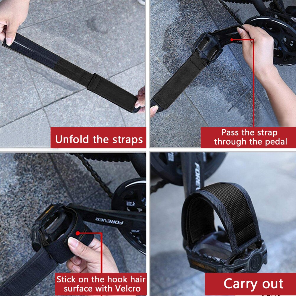 1 Paar Fiets Pedaal Strap Outdoor Sport Teen Clip Fietsen Racefiets Universele Safe Band Fixed Gear Installeren Mtb accessoires