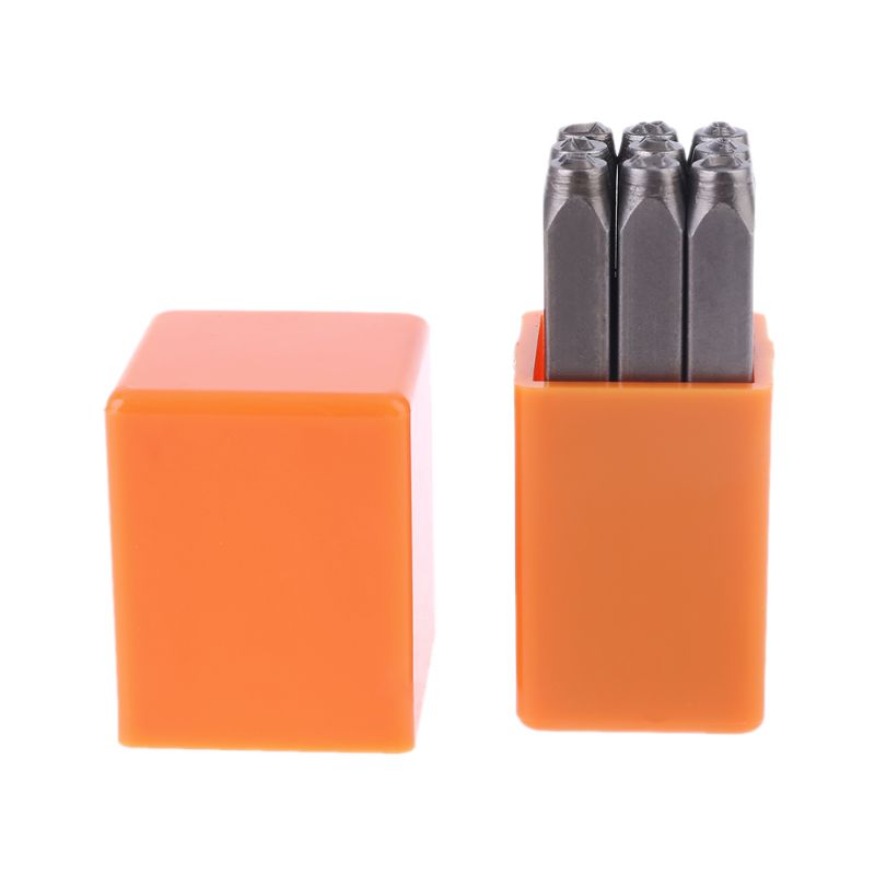 9 st/set antal stål metall stämplar stämpling punch läder trä smycken hantverksverktyg