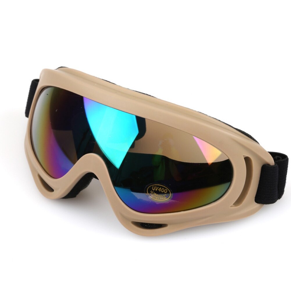 Occhiali da sci Unisex Snowboard Skate motoslitta occhiali antivento antipolvere Anti-UV occhiali da ciclismo occhiali sportivi: Khaki