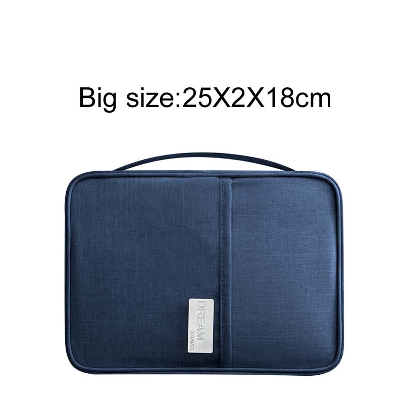 Bolsa de viaje impermeable, gran capacidad, multifuncional, separación en seco y húmedo, bolso de almacenamiento, deflector de viaje, fin de semana, cubos de embalaje: Style 2 big blue