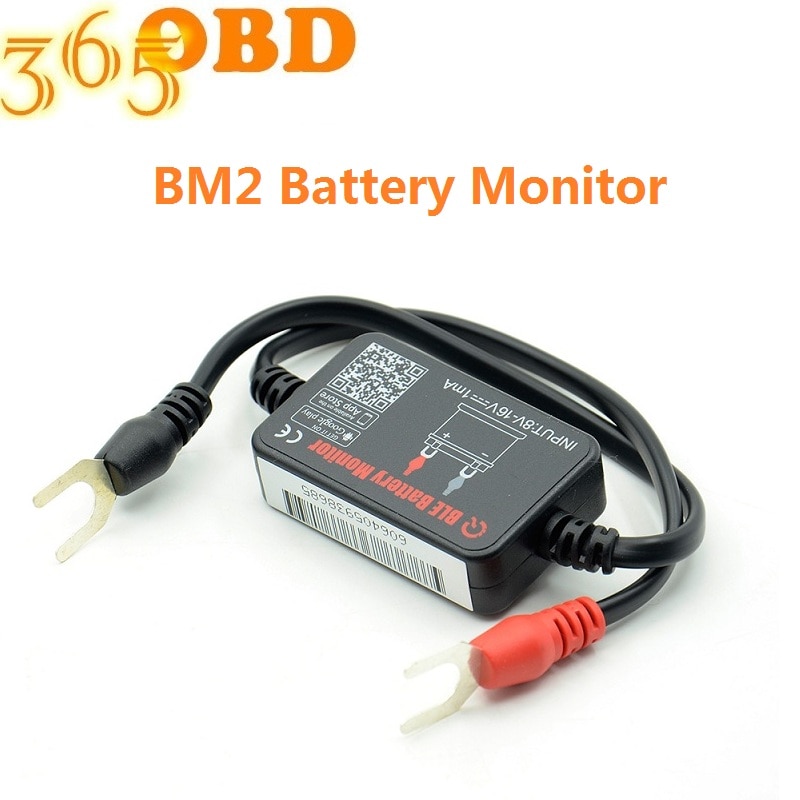 Bm2 batteri monitor analysator tester bluetooth 8-16v elektrisk kredsløb cranking test til android ios diagnostisk værktøj automotive