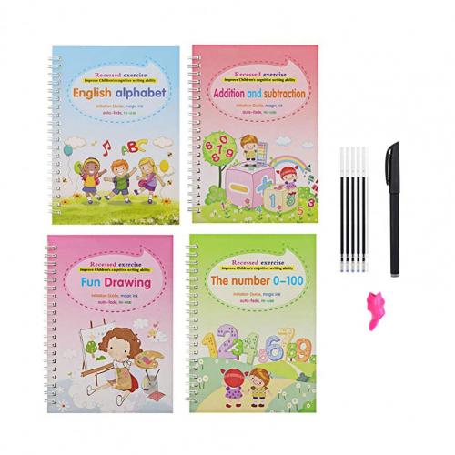 Cuaderno de práctica para copiar la versión en inglés de ranura de papel de de letra de los niños caligrafía libro para casa: 2