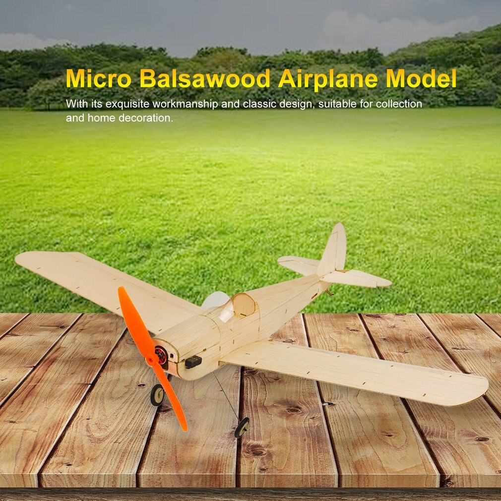 K6 KIT/Electronic Sopwith Pup RC Plane Balsa Wood 378mm Warbird Aircraft Kit with Brushless Power System Aeromodelling Kit