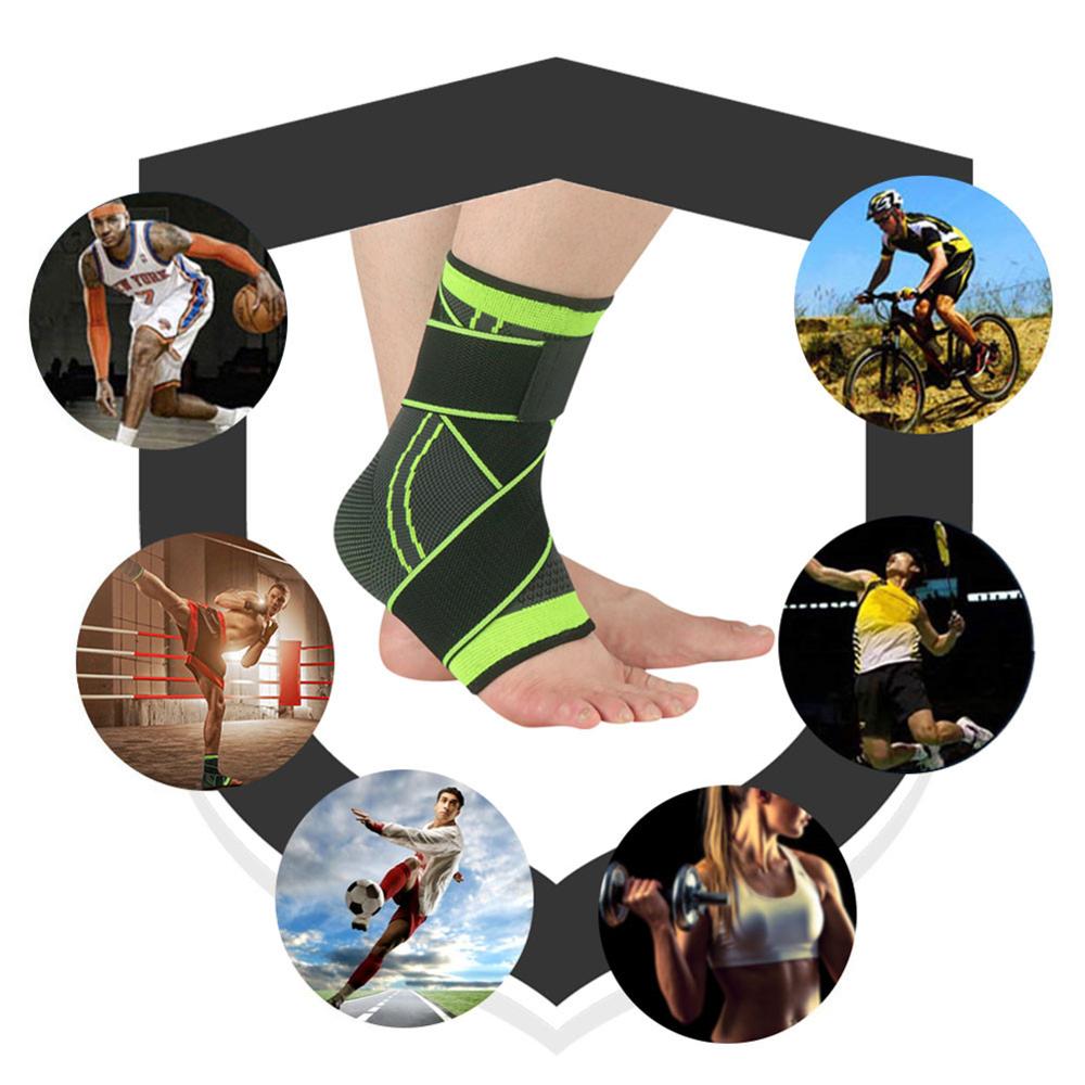 1PC 3D Druck Knöchel Unterstützung Basketball Volleyball Sport Fitnessstudio Badminton Knöchel befestigen Schutz mit Gurt Gürtel Elastische