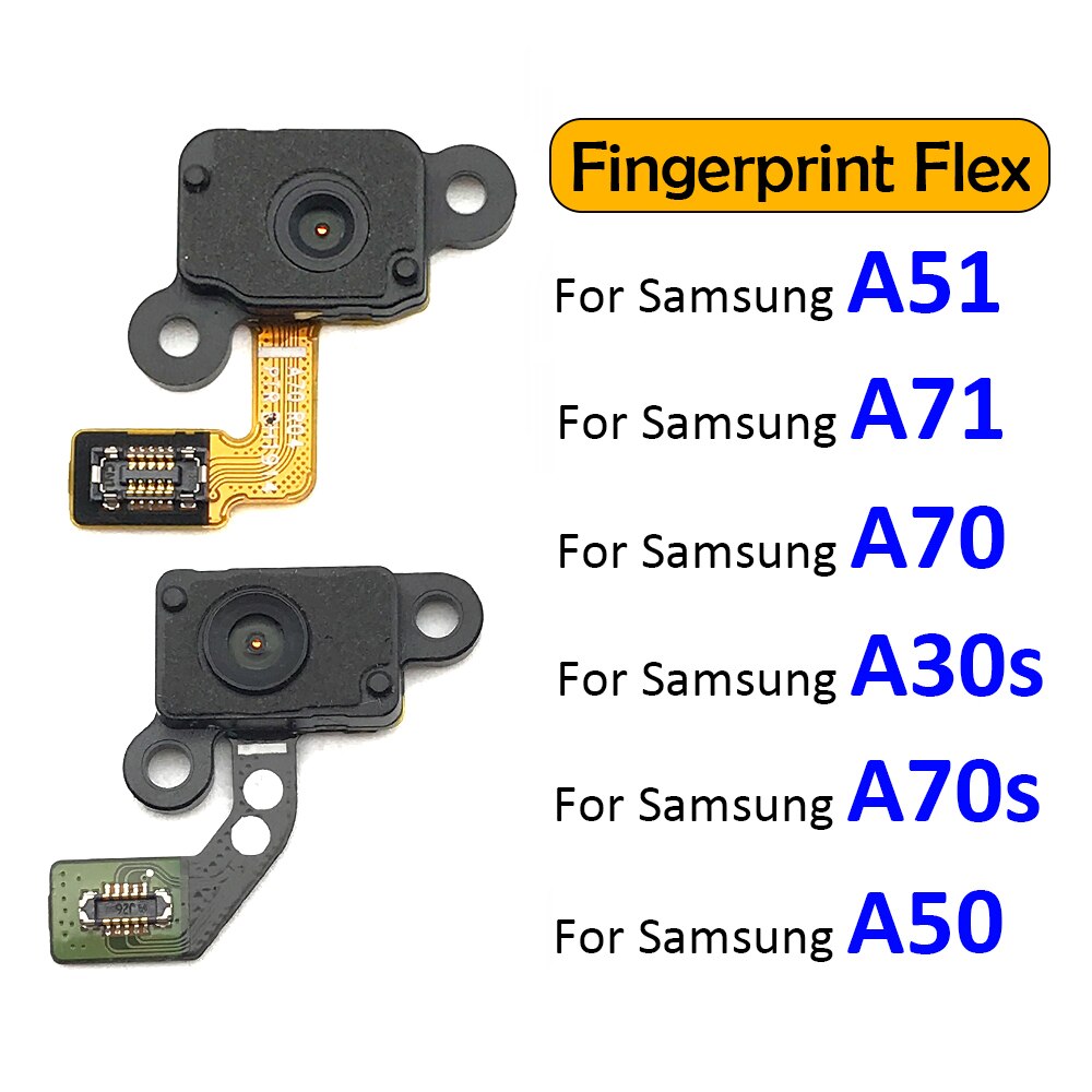 Novo Botão Início Cabo Flexível Do Sensor de Impressão Digital Para Samsung Galaxy A50 A505FN A70 A705F A30s A307F A51 A515F A70s A707F A71 A715F