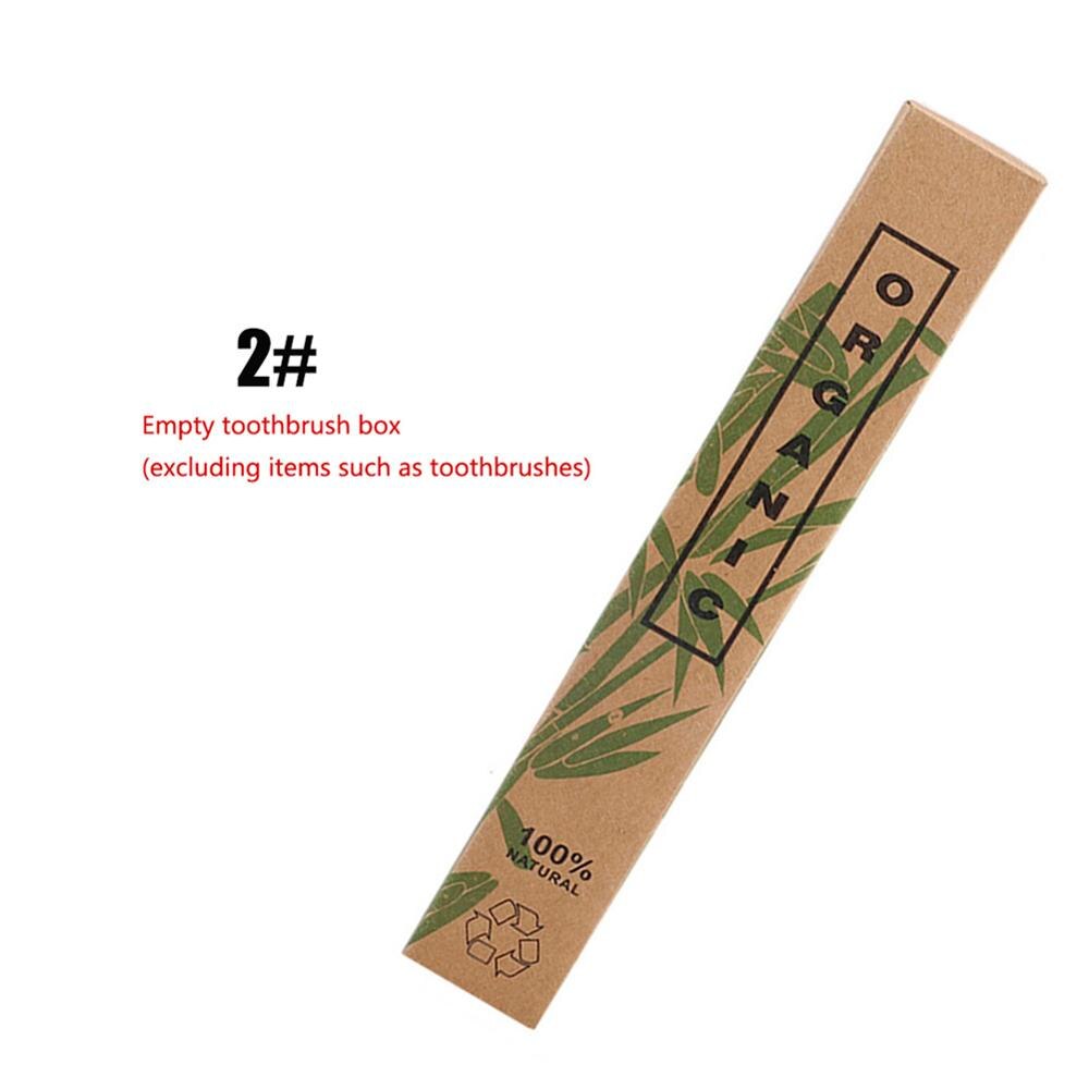 5 stücke Leere Natürliche Bambus Zahnbürste Kraft papier Kasten Holz Zahnbürsten fallen Umweltfreundliche produkte: verrotten