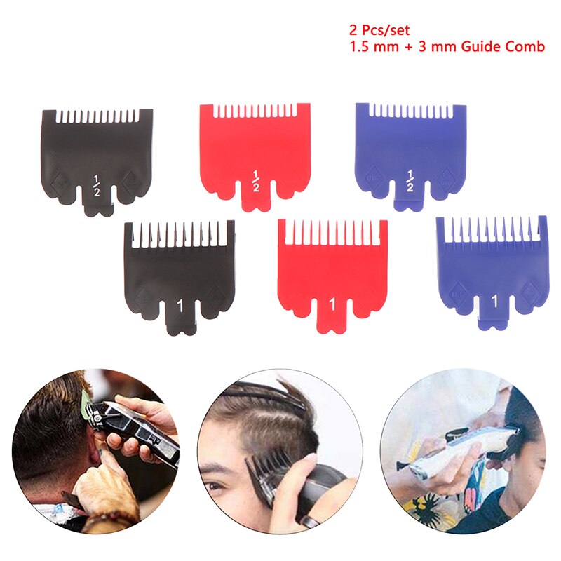 2 Teile/satz Haar Haarschneidemaschine führen Kamm Bart Trimmer Kamm Trimmer Kopf Rasierer Kamm Ersatz Haarschneidemaschine Klinge Cutter Haar Pflege