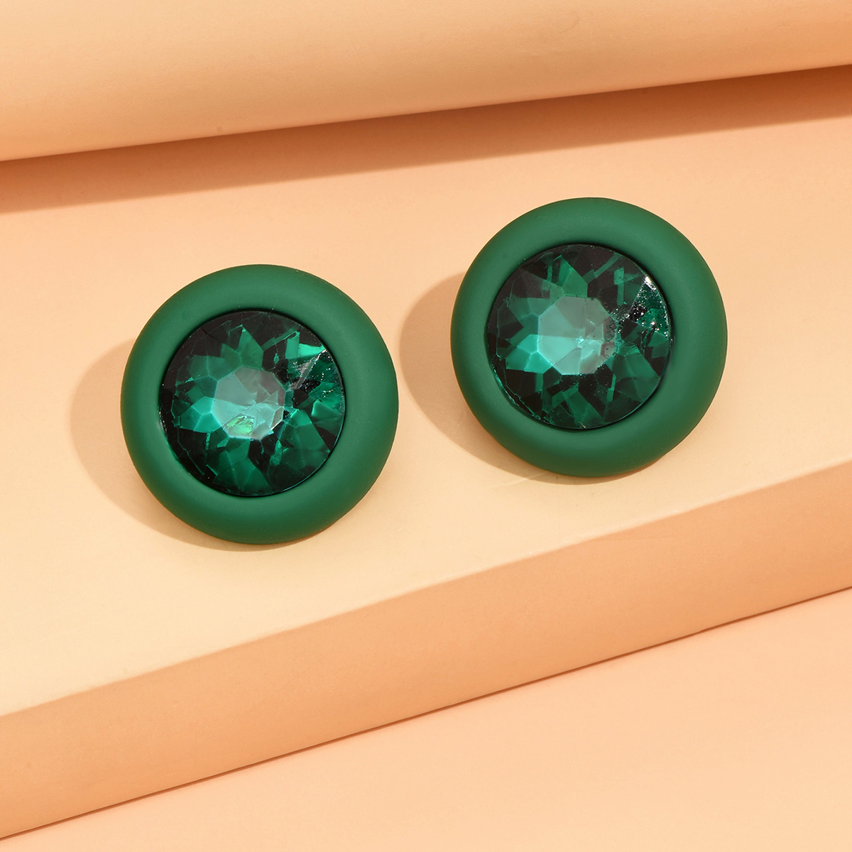 Strass oorbellen voor vrouwen vierkante oorknopjes pendientes 2023 trend geometrische kantoor feestcadeau mode-sieraden: Staal Kleur