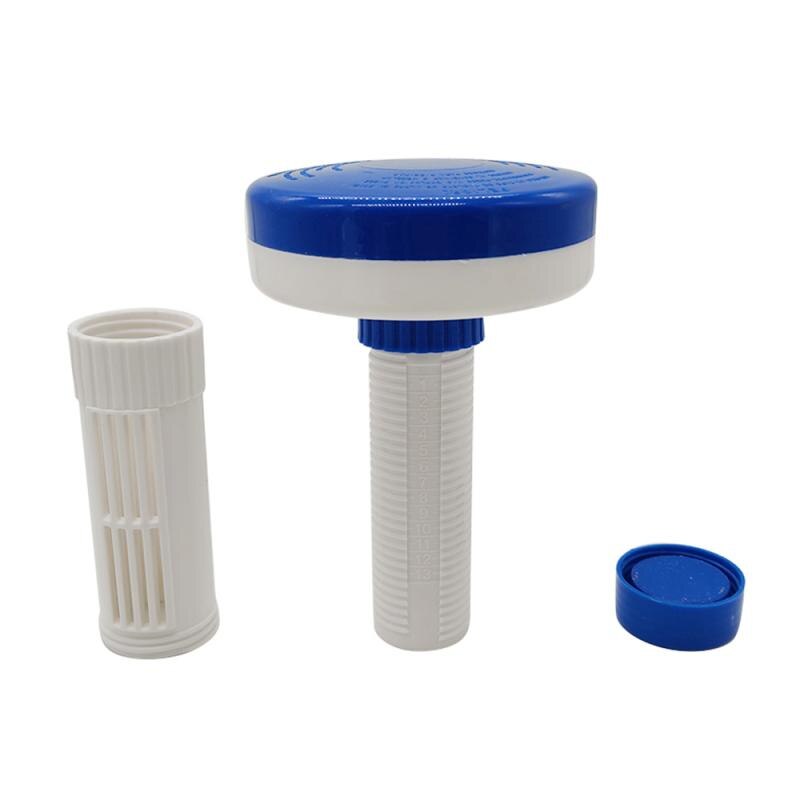 2 Colors Swimming Pool Large Flexible Automatic Disinfection Dosing Device Floater Floating Chlorine Dispenser Tablet With Scale