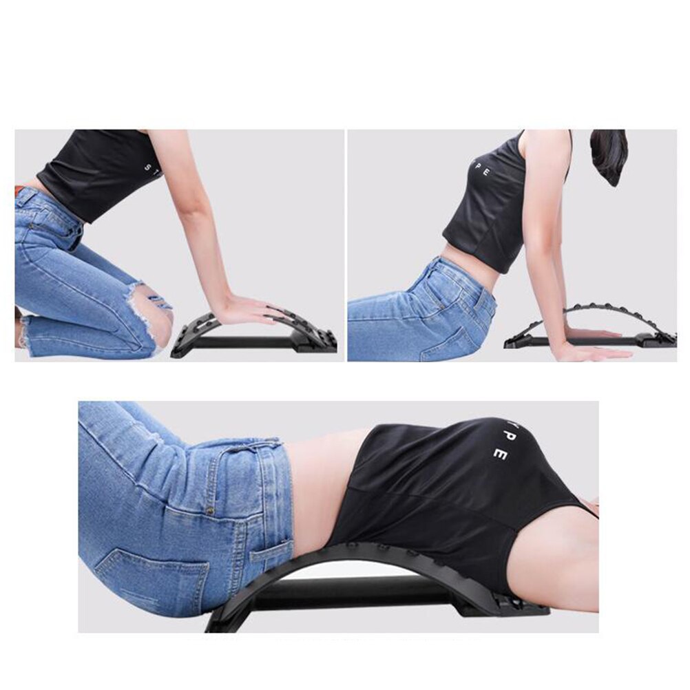 1PC Lumbar Traction Board Durable Effective Lumbar Relax Stretching Traction Board