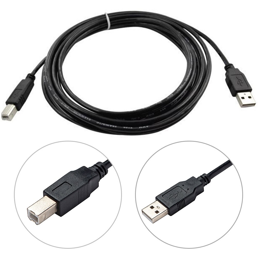 1m Replacement Square Mouth USB 2.0 High Speed Home Copper Accessories A To B Shielded Printer Cable