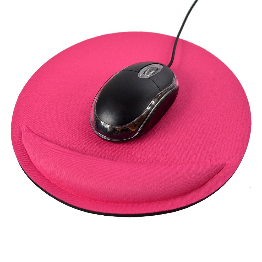 45# Optical Trackball PC Thicken Mouse Pad Support Wrist Comfort Mouse Pad Mat Mice For Dota2 Diablo 3 CS Mousepad: Hot Pink