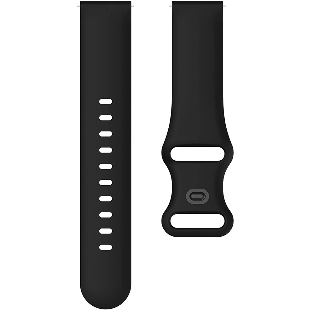 Siliconen Band Voor Umidigi Uwatch 3S 2S Uwatch2 Urun S Smartwatch Band Horlogeband Armband Vervangen Accessoires: Black
