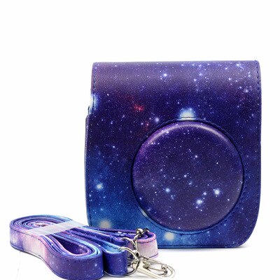 Fujifilm Instax Mini 25 Mini 26 Kamera Tasche PU Leder Abdeckung mit Schulter Gurt Für Instax Mini 25 26 polaroid Kamera Fällen: Himmel Violett