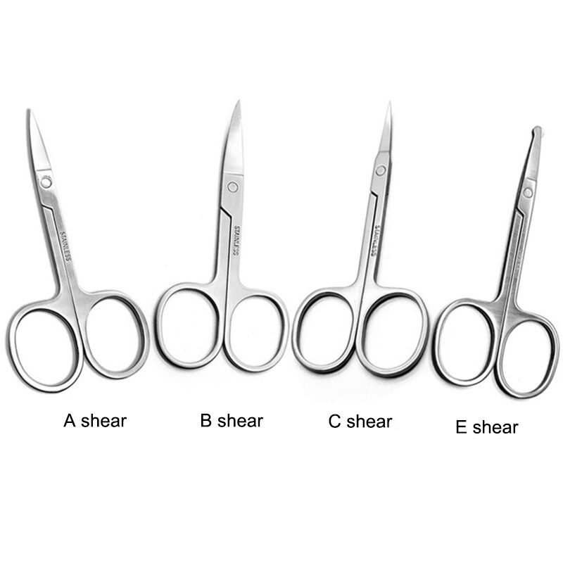 Stainless Steel Sharp Tip Eyebrow Makeup Scissors Face Hair Trimming Tweezer Scissors Beauty Tool NIN668