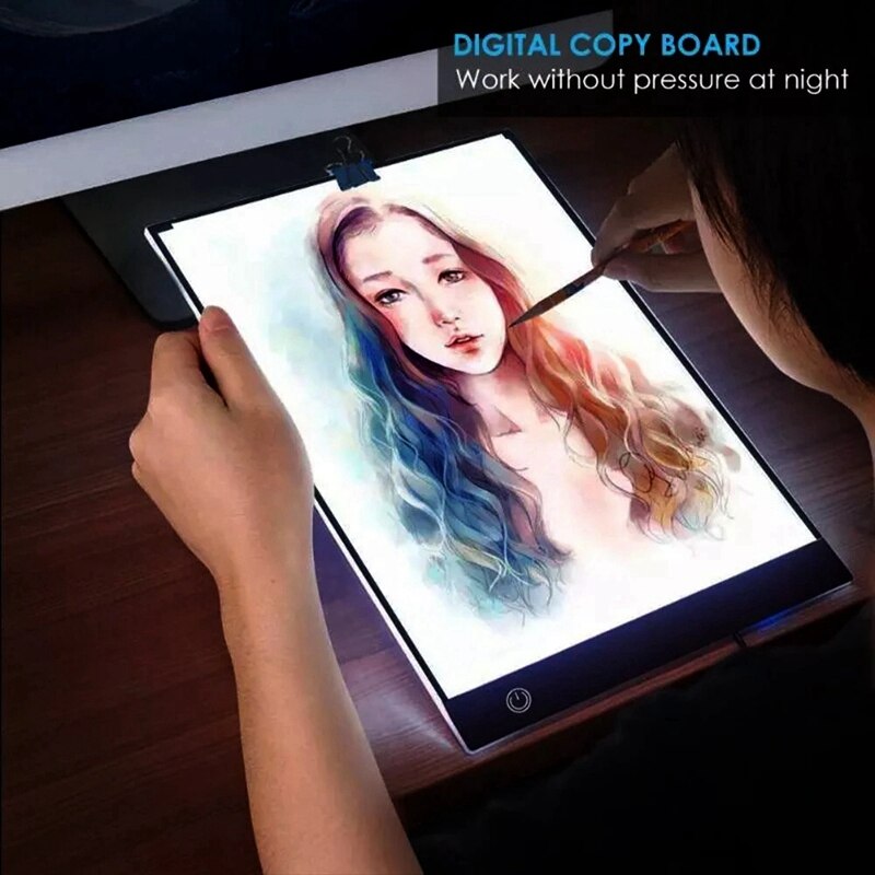 Drawing Tablet Diamond Painting Board USB Art Copy Pad Writing Sketching Wacom Tracing Led Light Pad