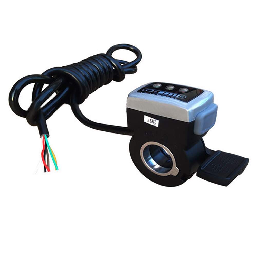 36V Electric Bike Scooter Handlebar Speed Battery Capacity Indicator Accelerator Thumb Throttle Speed Control