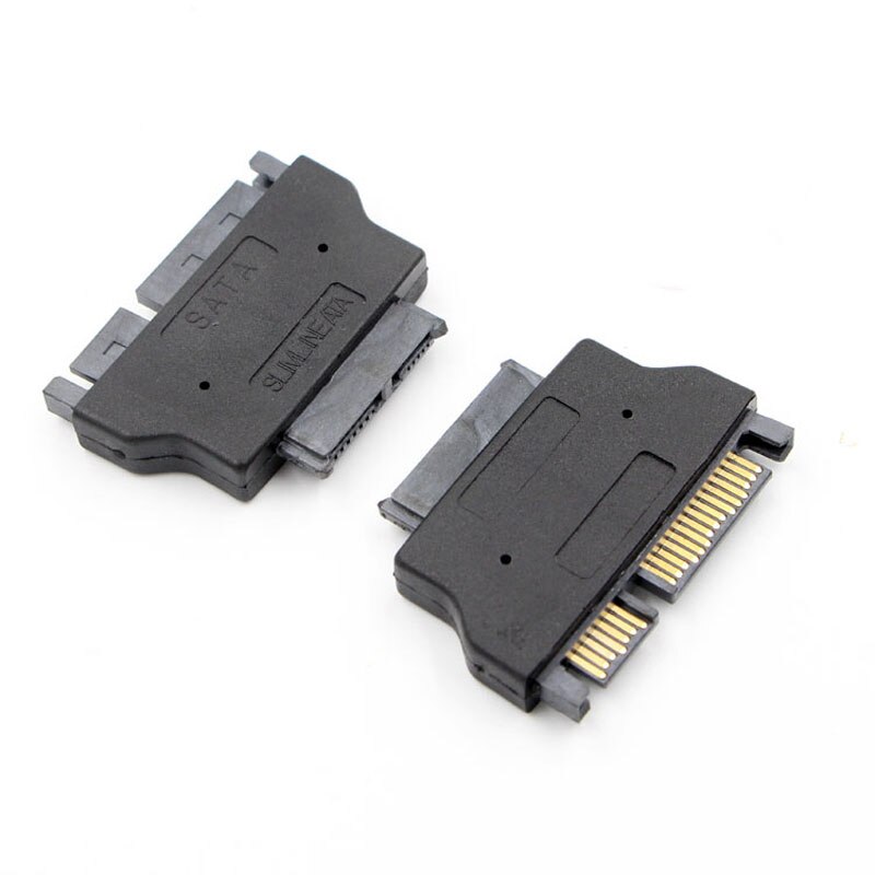 Slimline sata adapter seriell ata 7+15 22 pins hann til slim 7+6 13 pins hunnadapter