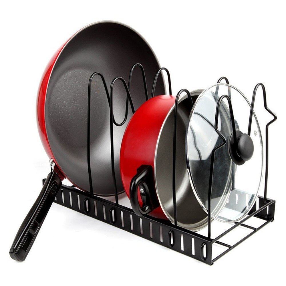Pot En Pan Organizer Voor Kast Verstelbare 8 Antislip Tiers Pot Rack Met 3 Diy Methoden Keuken Organizer rack Voor Potten &amp; Pannen