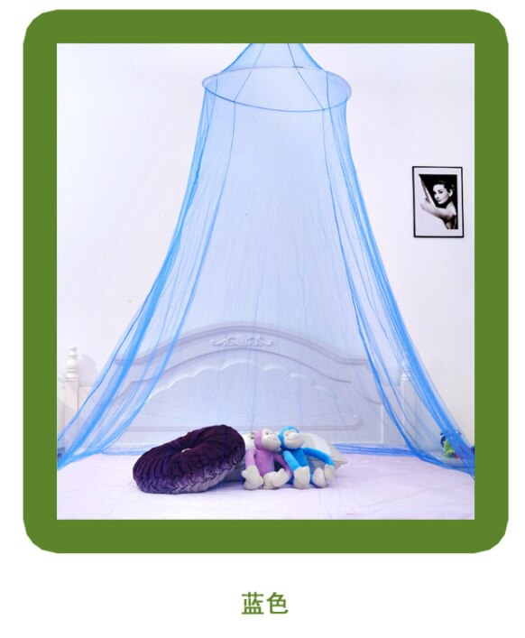 Cute Baby Princess Canopy Crib Netting Dome Bed Mosquito Net for Nursery: Blue